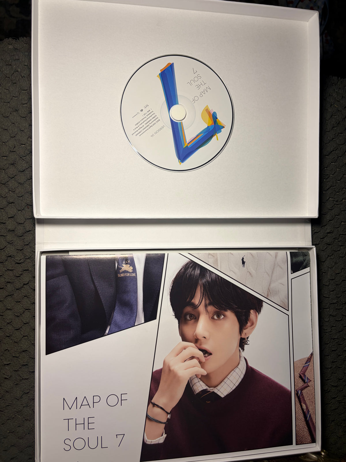 BTS Map of the Soul: 7 — Version 04 Album with Suga (Yoongi) Photocard — Opened, Complete