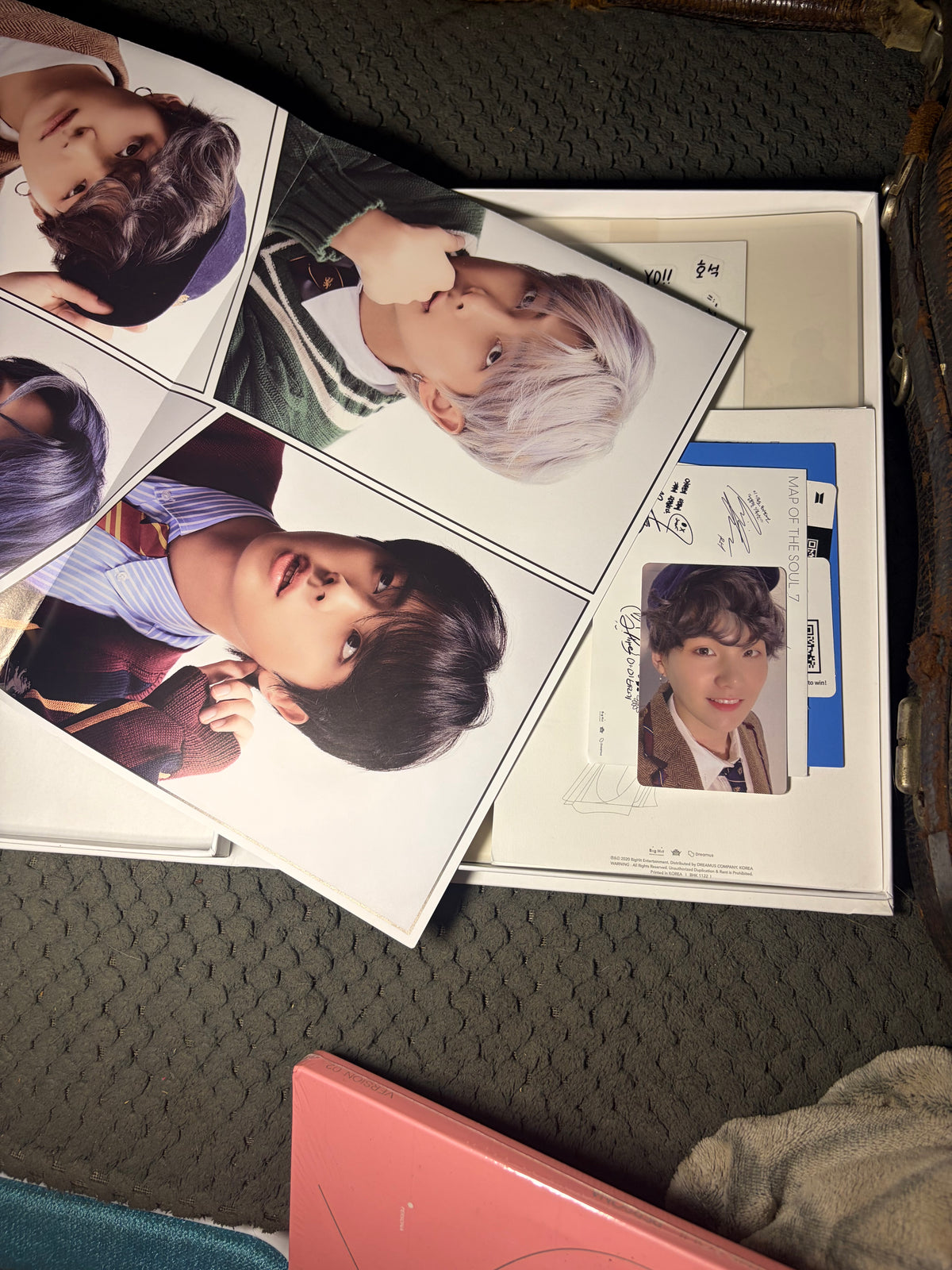 BTS Map of the Soul: 7 — Version 04 Album with Suga (Yoongi) Photocard — Opened, Complete