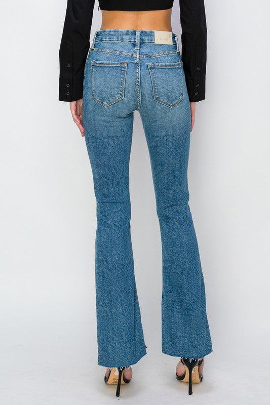 Artemis Vintage Paisley High Rise Flare Jeans