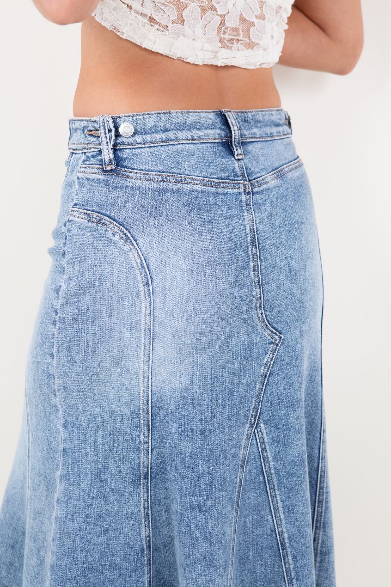 Artemis Vintage Kayla Denim Maxi Skirt