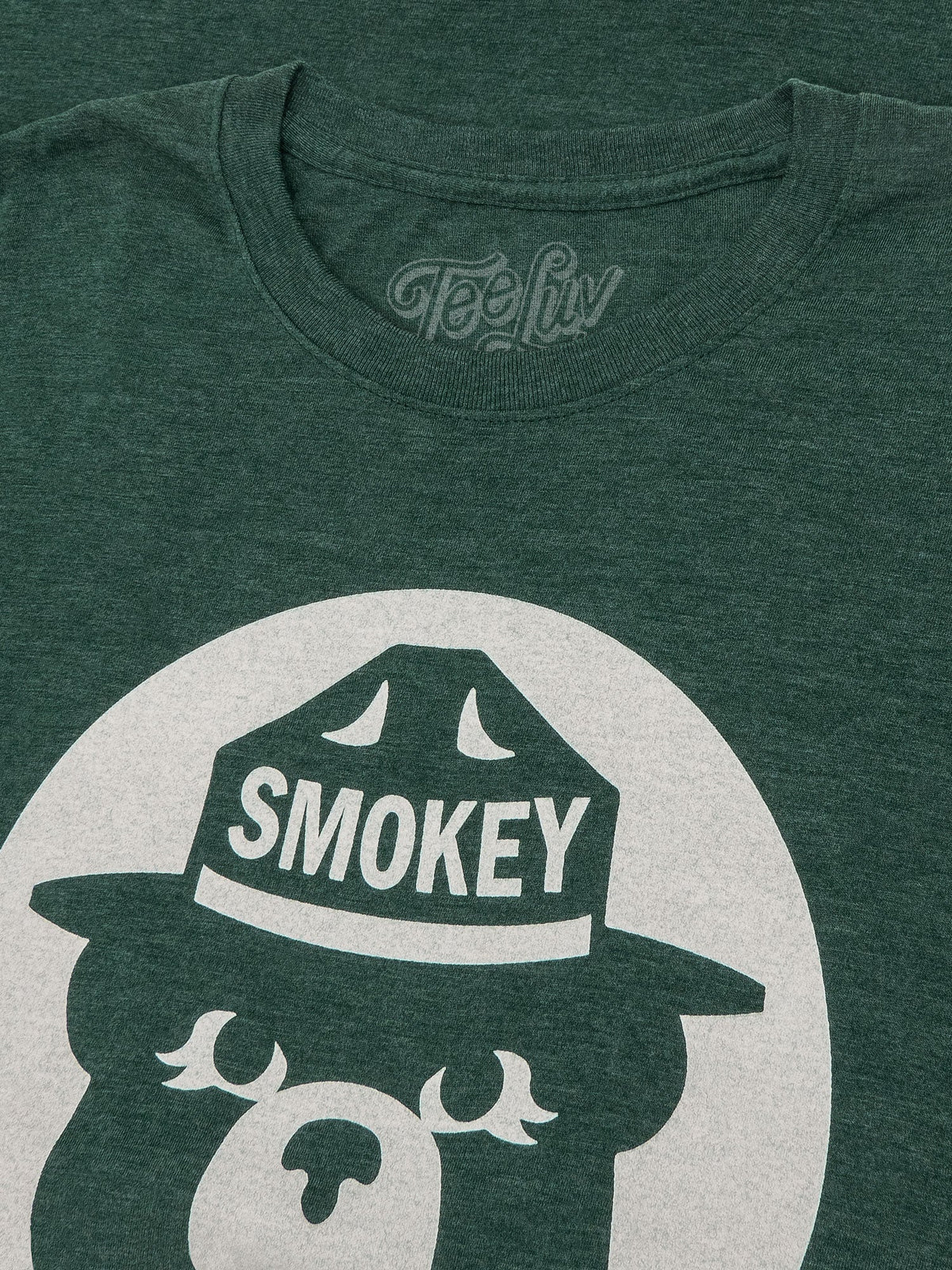 Camiseta retro de Smokey Bear — Verde bosque