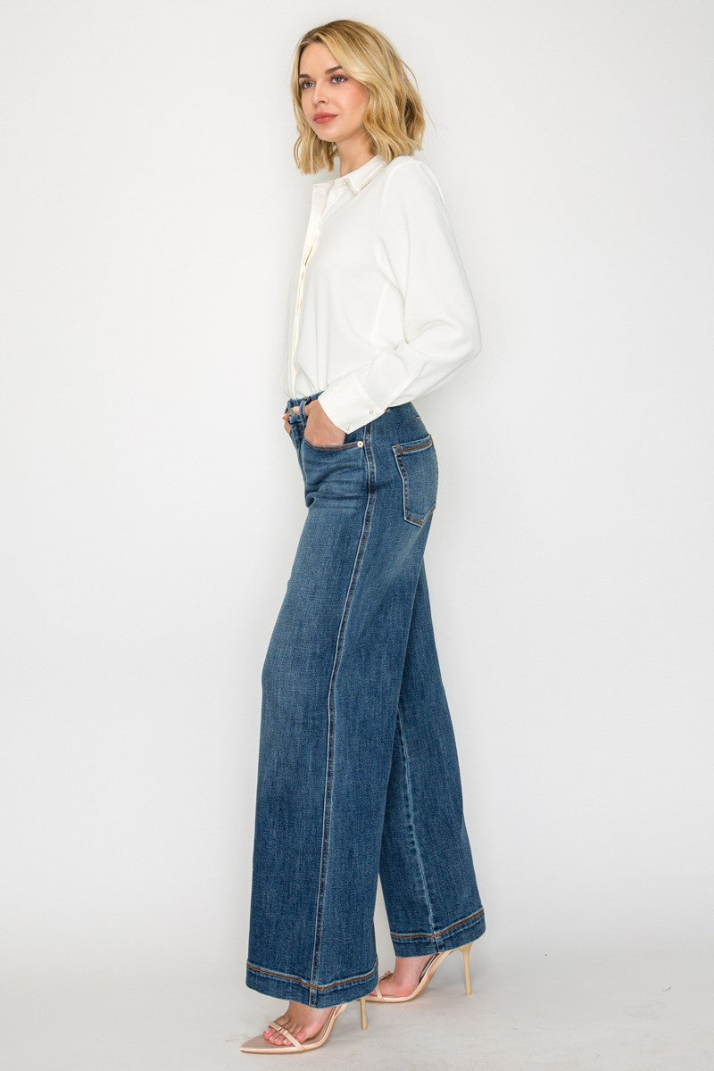 Artemis Vintage Relaxed High Rise Palazzo Jeans