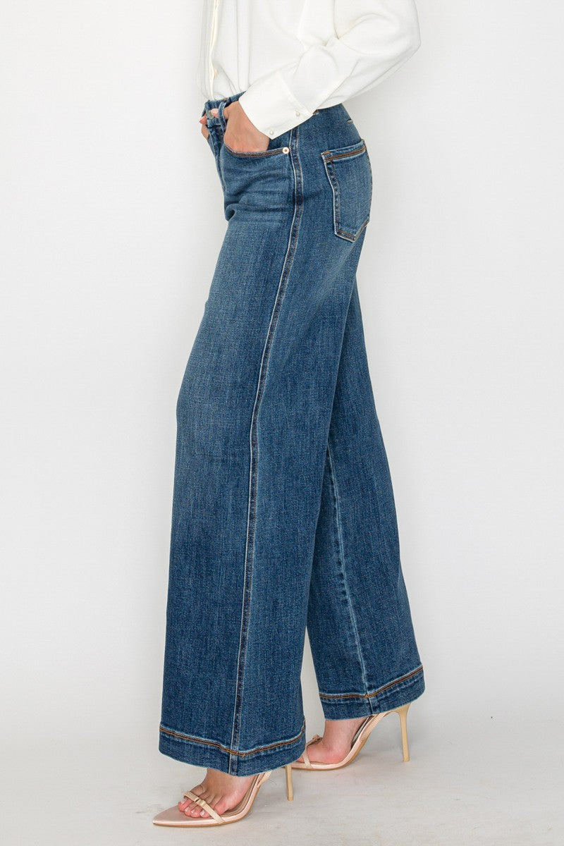 Artemis Vintage Relaxed High Rise Palazzo Jeans