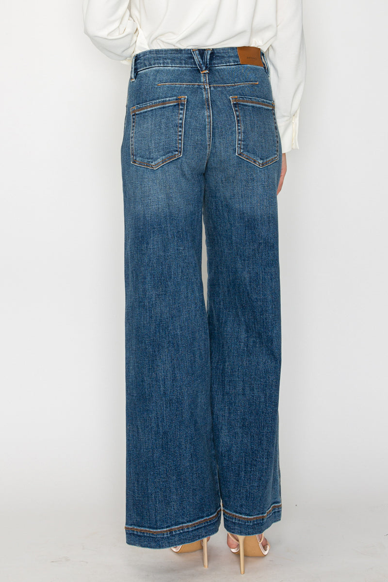 Artemis Vintage Relaxed High Rise Palazzo Jeans