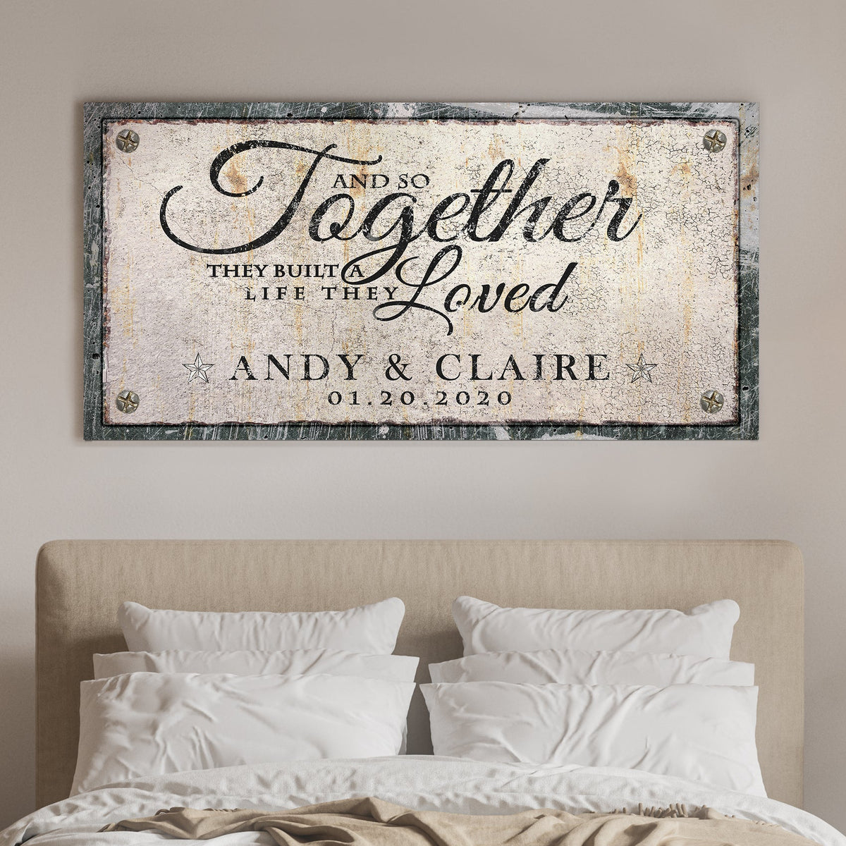 Letrero de pared Together