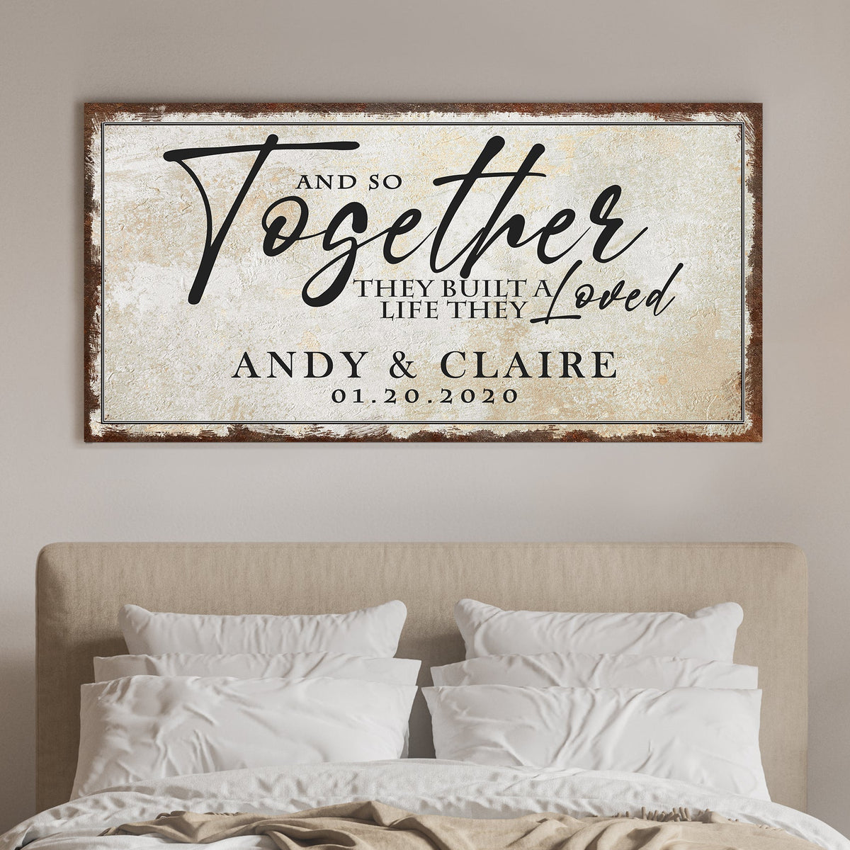 Letrero de pared Together