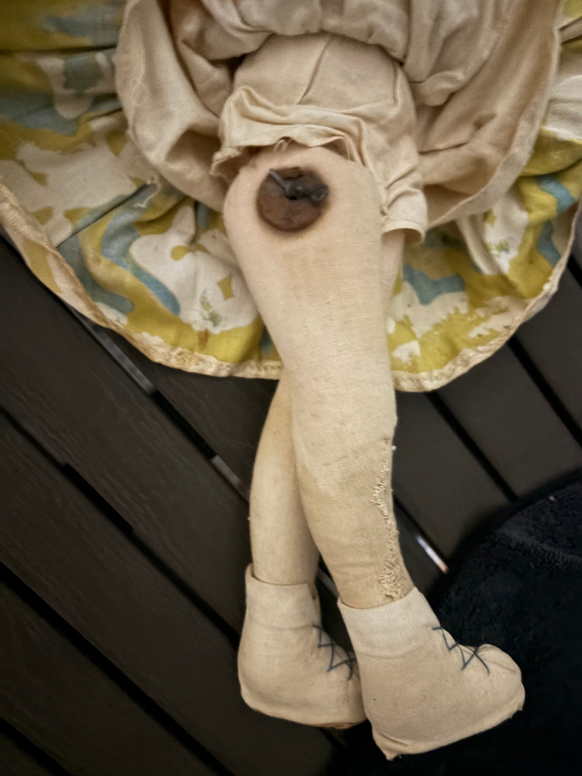 Vintage Polish Sawdust Doll detail