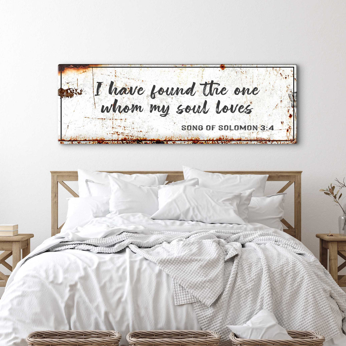 Letrero de pared rústico "I Have Found The One"