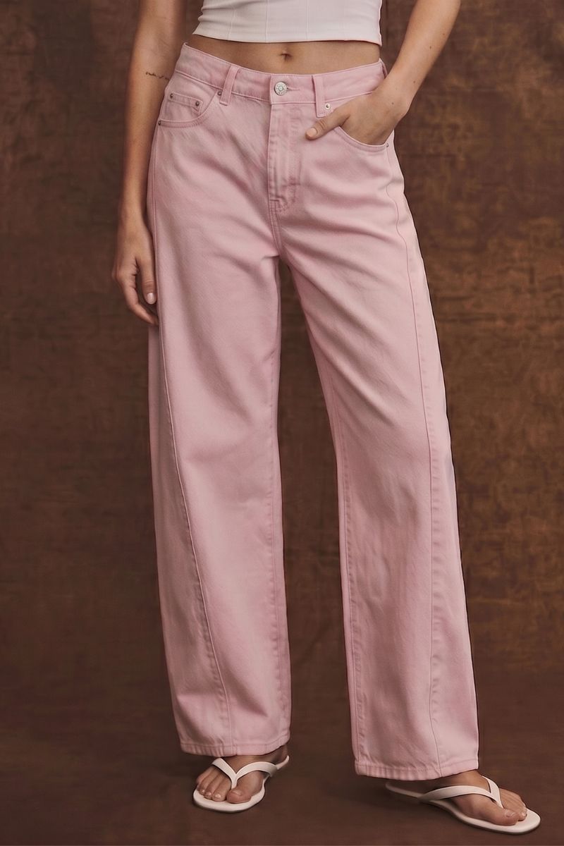 Artemis Vintage Serafina Pink High Rise Barrel Jeans