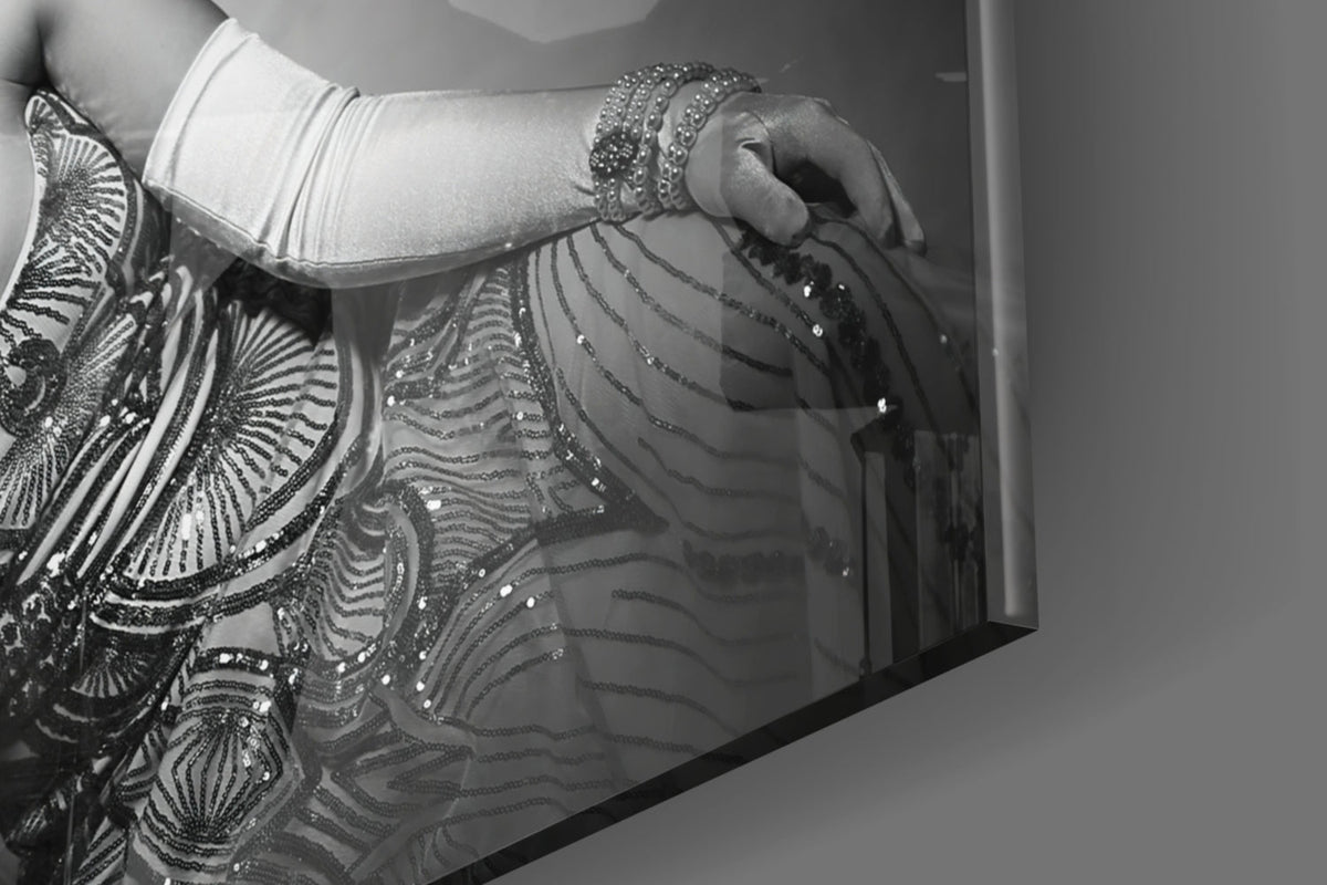 Arte de pared de cristal estilo años 20