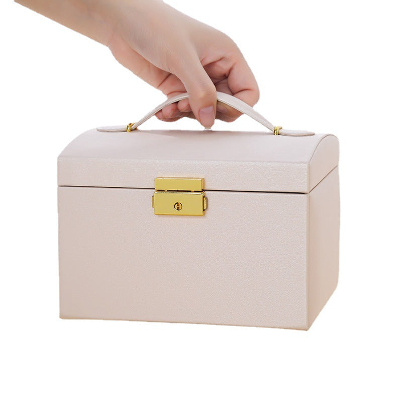 Joyero de piel para pendientes y anillos
