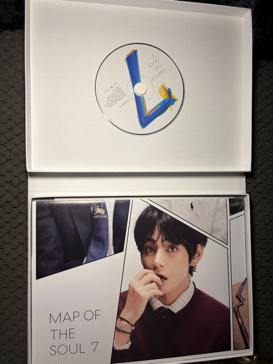BTS Map of the Soul: 7 — Version 04 Album with Suga (Yoongi) Photocard — Opened, Complete