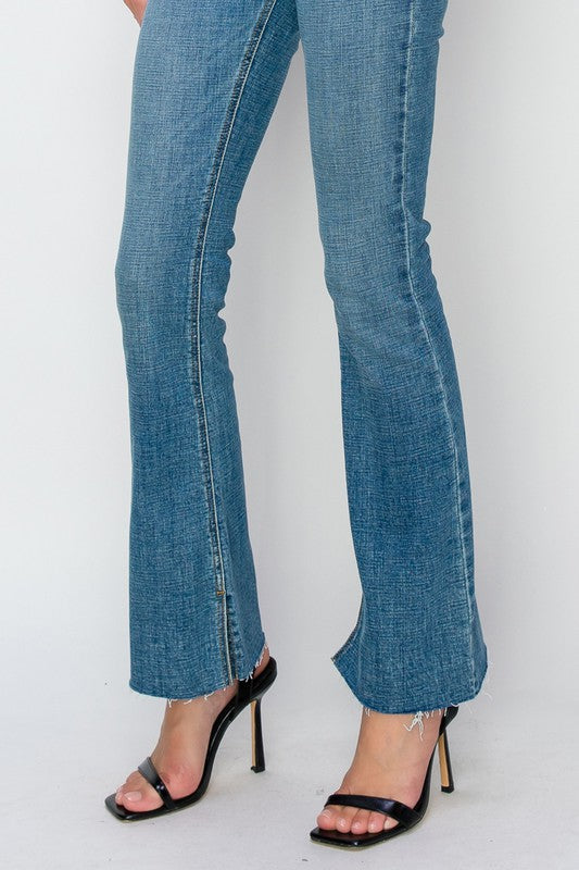 Artemis Vintage Paisley High Rise Flare Jeans