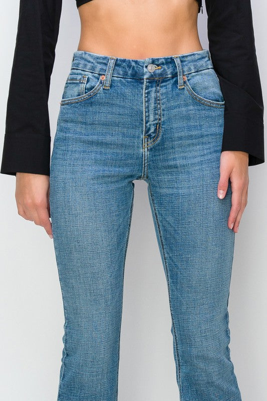 Artemis Vintage Paisley High Rise Flare Jeans