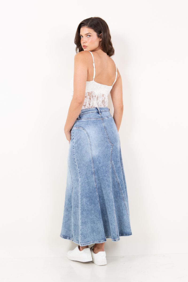 Artemis Vintage Kayla Denim Maxi Skirt