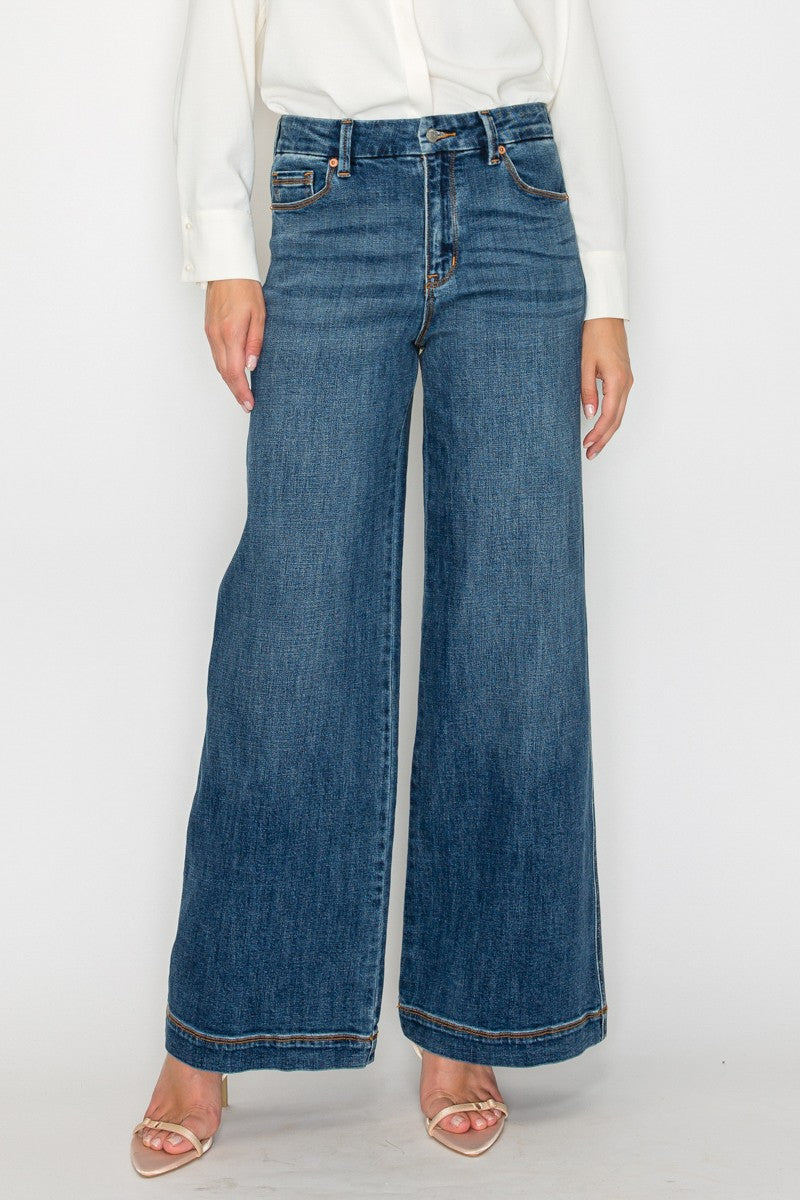 Artemis Vintage Relaxed High Rise Palazzo Jeans