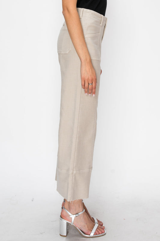 Artemis Vintage High Rise Cropped Palazzo Jeans