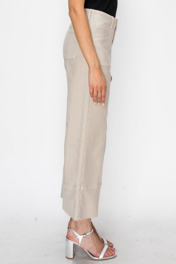 Artemis Vintage High Rise Cropped Palazzo Jeans