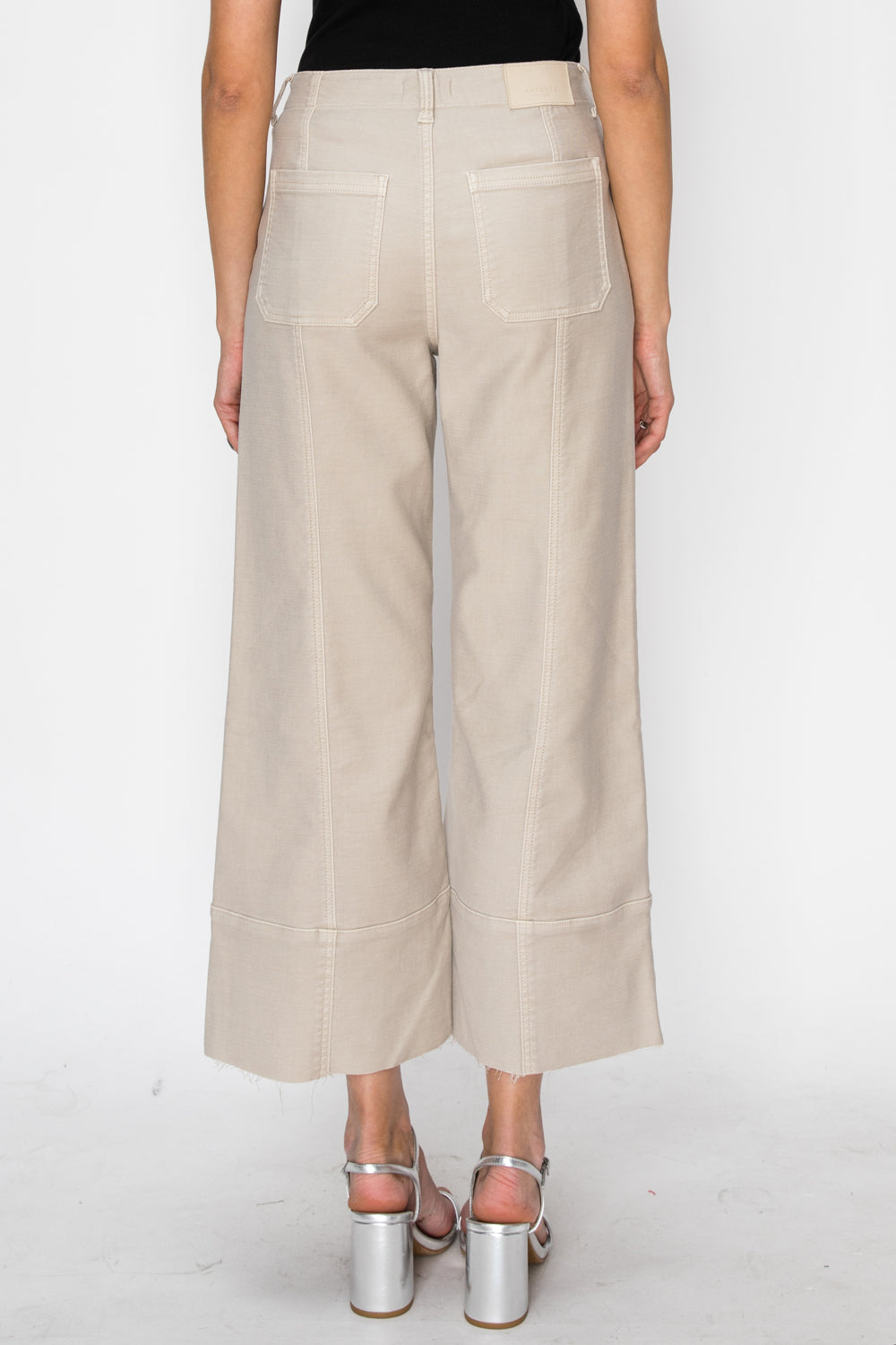 Artemis Vintage High Rise Cropped Palazzo Jeans