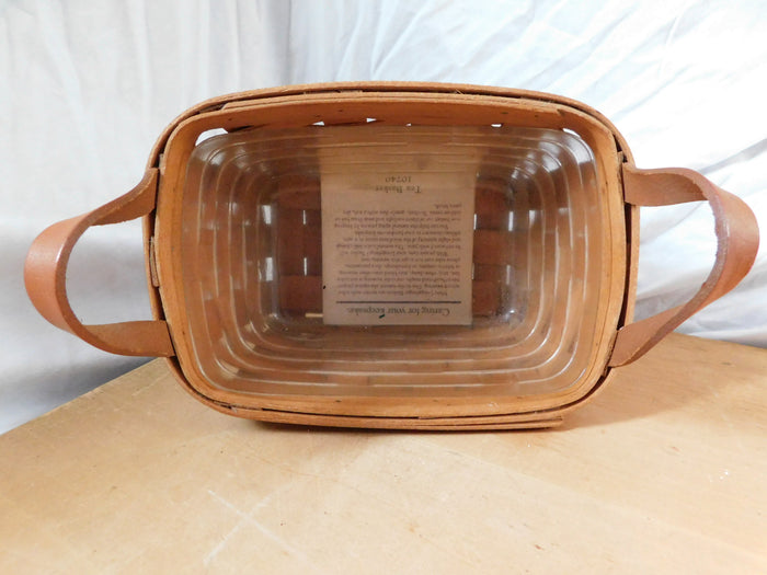Vintage Longaberger Tea Basket — Handwoven