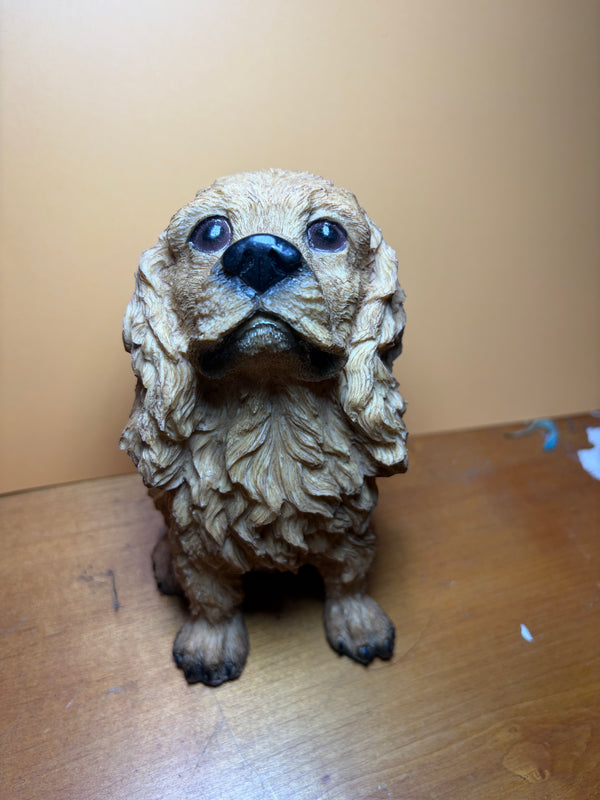 Vintage Carved Wooden Dog Head Wall Hanging — "Handsome Dog"