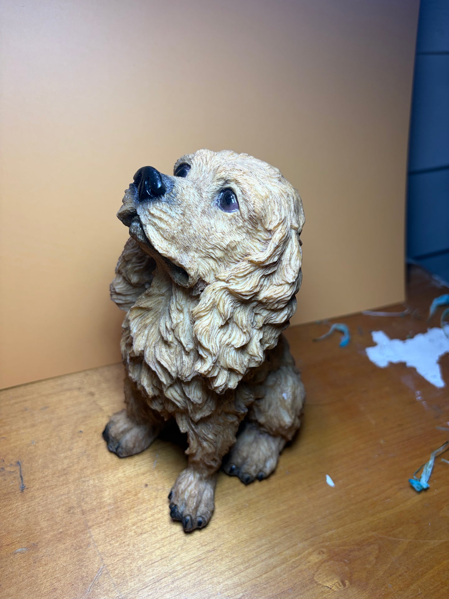 Vintage Carved Wooden Dog Head Wall Hanging — "Handsome Dog"