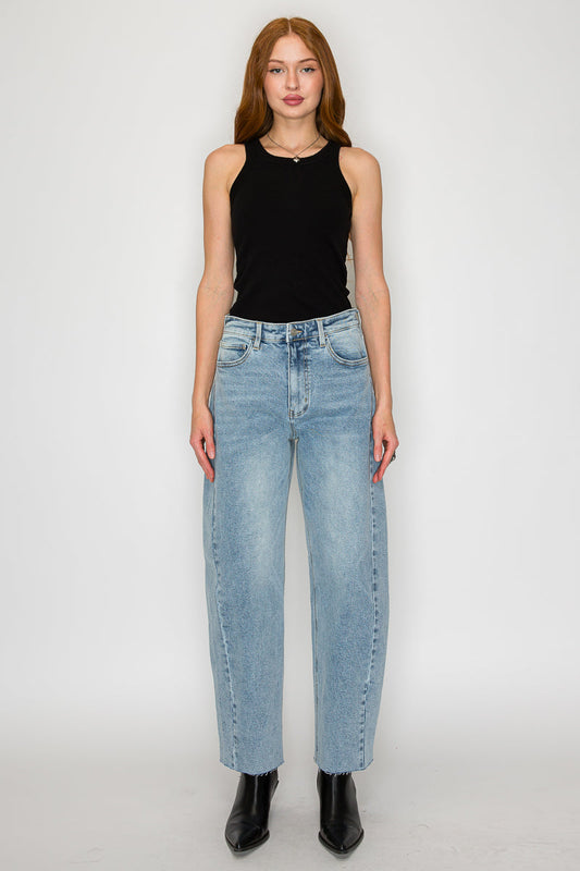 Artemis Vintage |Harlow HIGH WAISTED BARREL JEANS Blue by Artemis