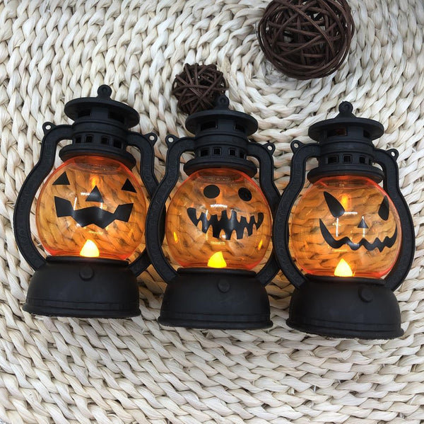 Vintage-Style Pumpkin Lamp